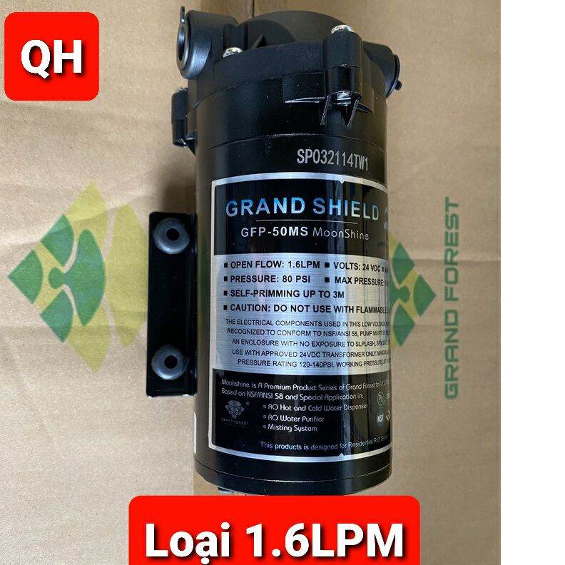 Bơm tăng áp 24v Grand Forest GFP - 50 /1.6LPM VÀ 1.8LPM - Hút đẩy siêu khỏe - dùng cho máy lọc nước RO và dàn phun sương