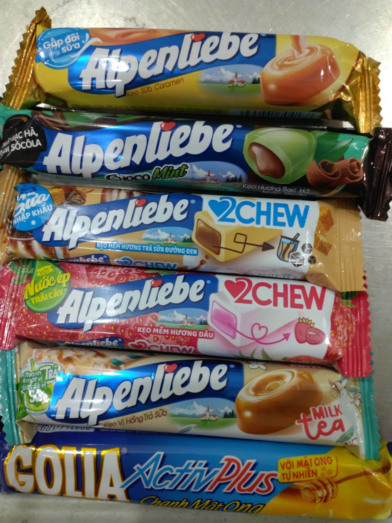 Kẹo Alpenliebe thỏi các loại