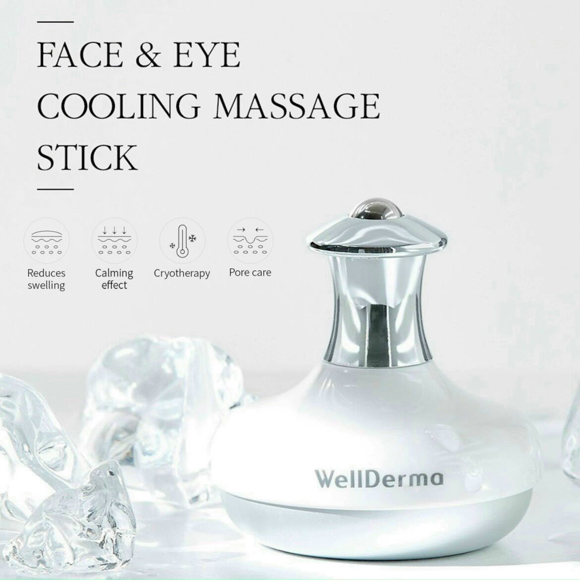 Thanh lăn lạnh WellDerma massage mặt và mắt Hàn Quốc