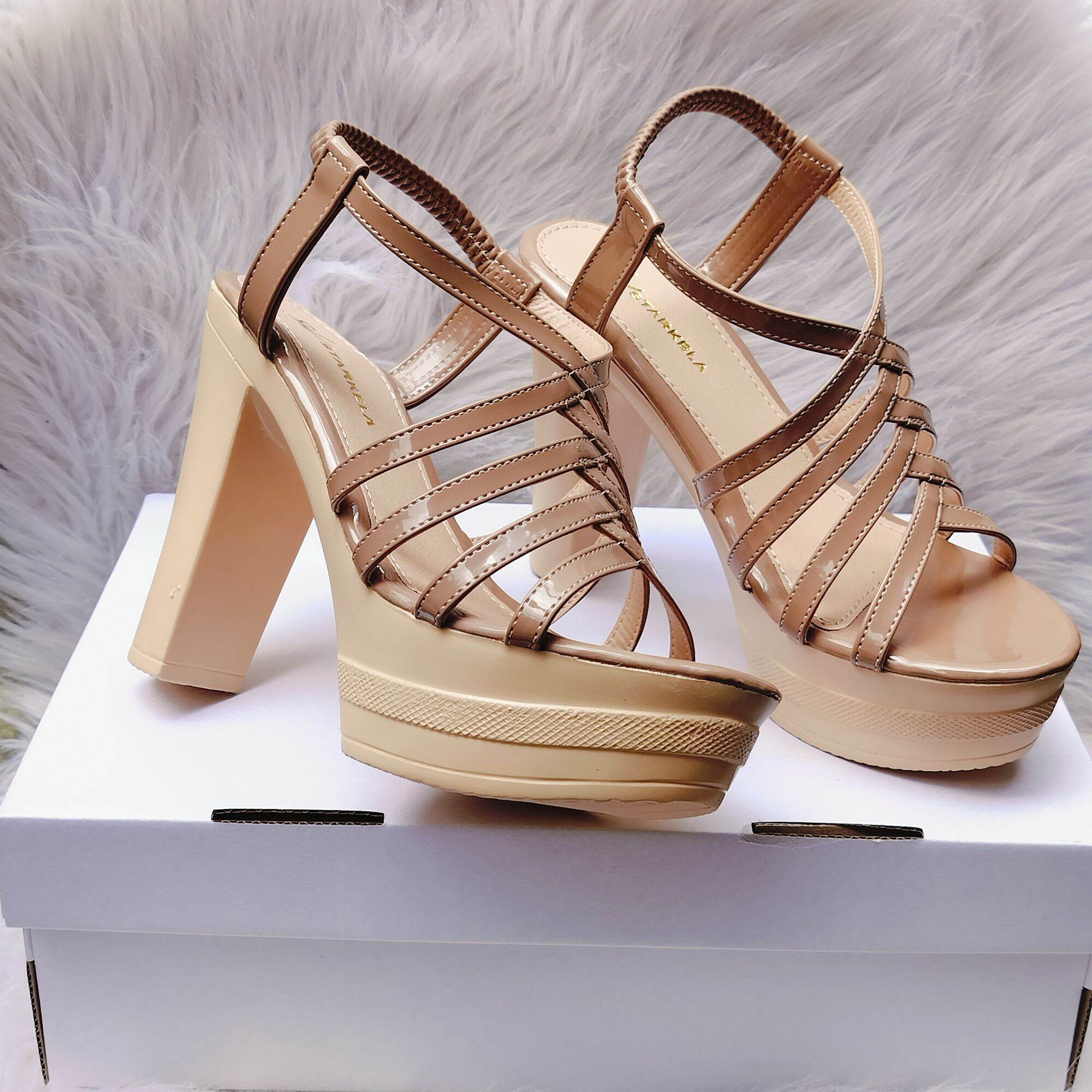 Sandal Cao Gót Nữ Đế Xuồng Cao 12p.Hậu Thun