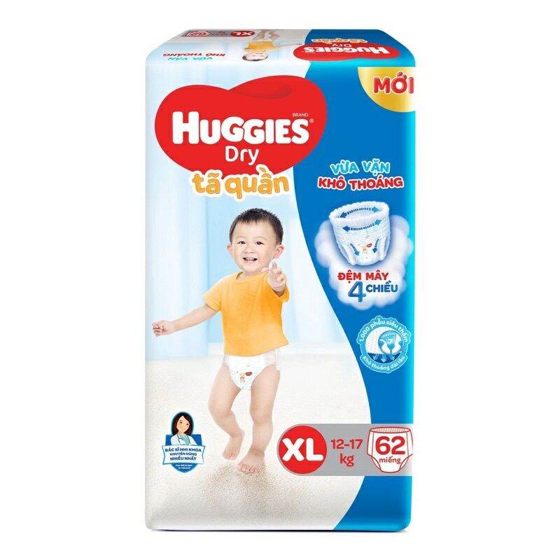 Tã bỉm quần huggies xl 62 miếng. date 10/2023