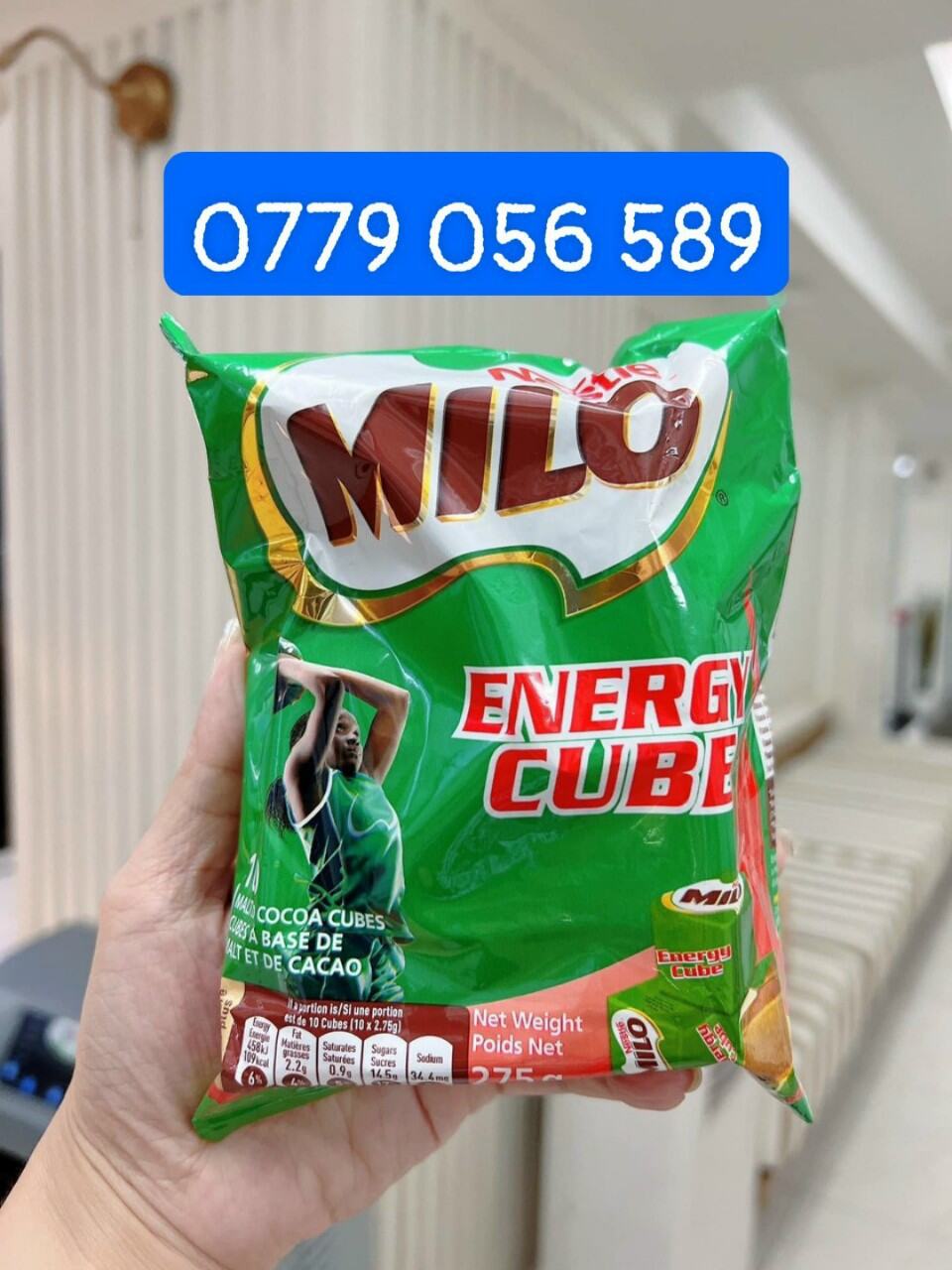 Kẹo Milo cube 100 viên 275 gr Thái. Date 12 23