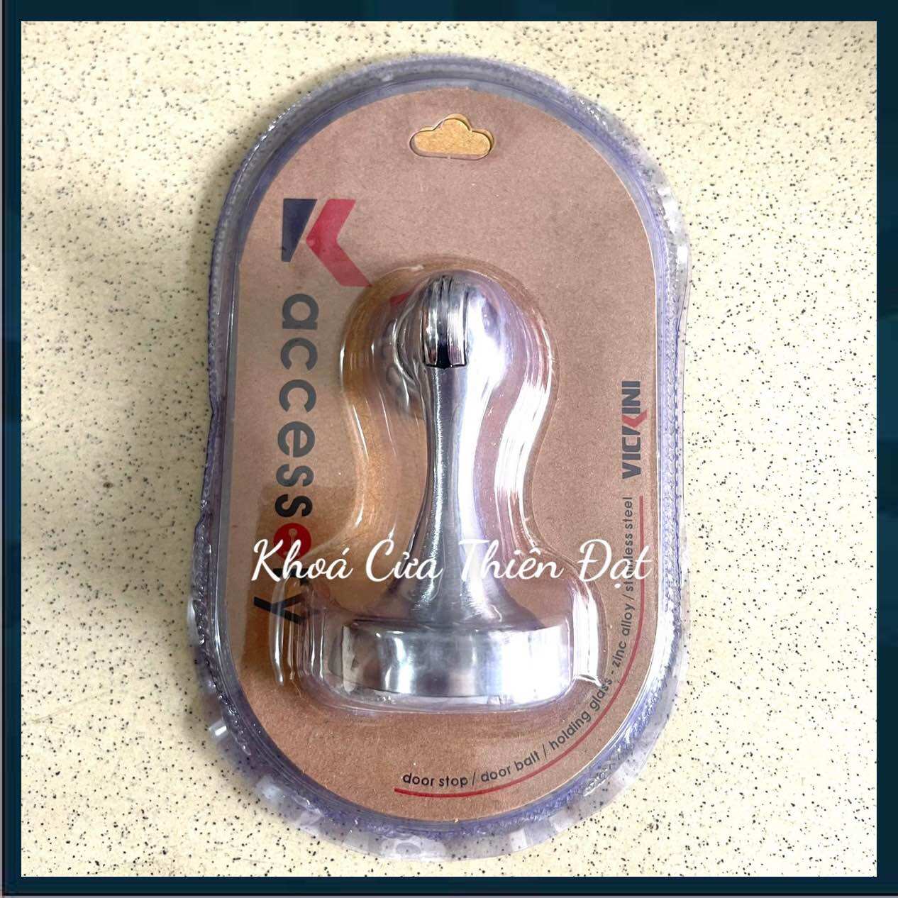 Hít cửa inox hiệu vickini/ hiệu hammered - chặn cửa nam châm