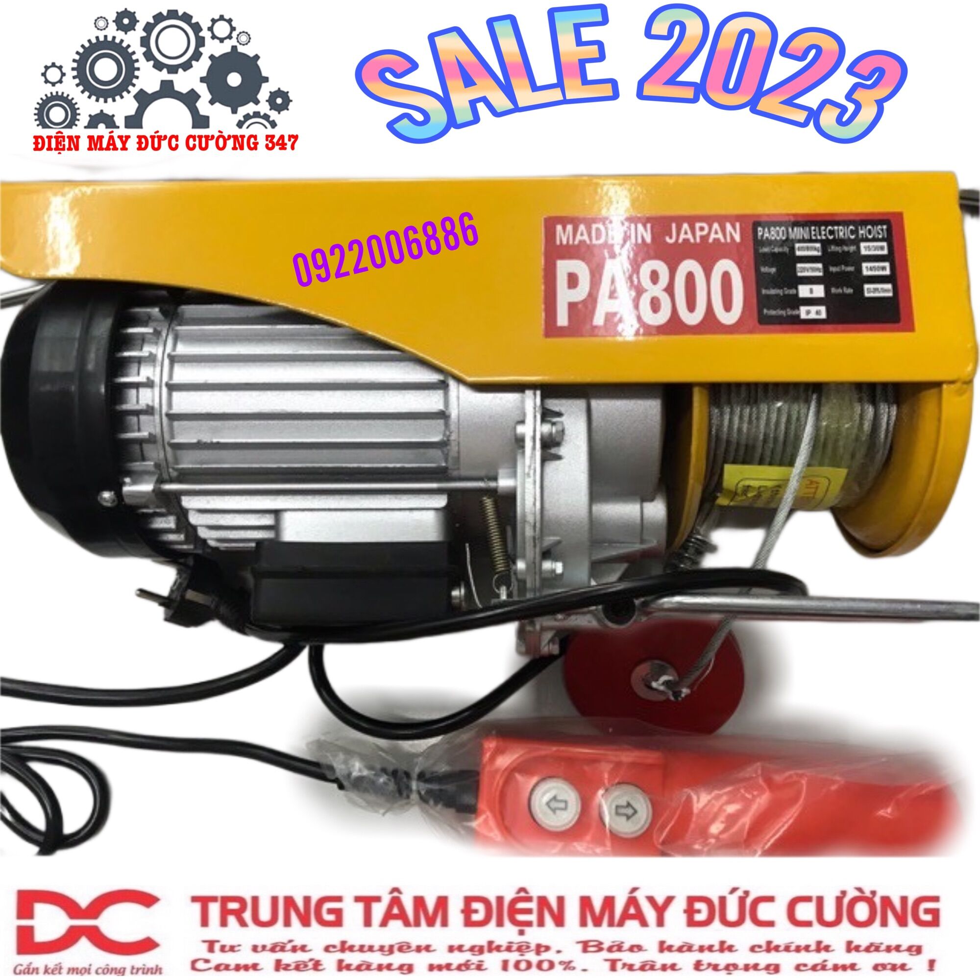 Máy tời điện 800kg - MÁY TỜI TREO - MÁY TỜI [ chọn là mua ]
