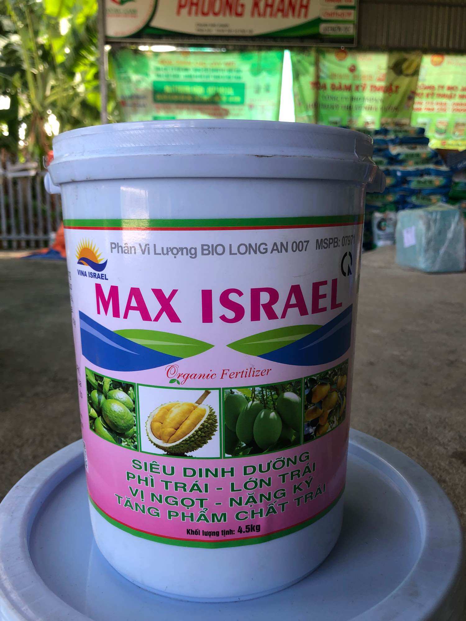 Phân bón max israel xô 4,5 ký