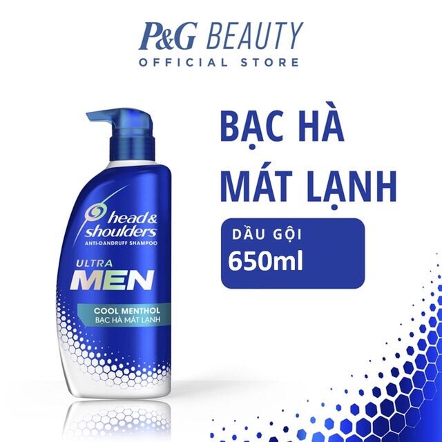 Dầu gội Head shoulder men bạc hà mát lạnh 650ml