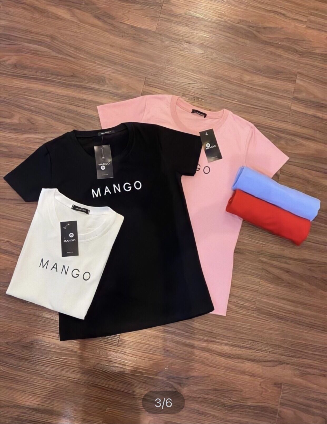 Áo thun nữ chữ mango - hàng cotton siêu thấm hút