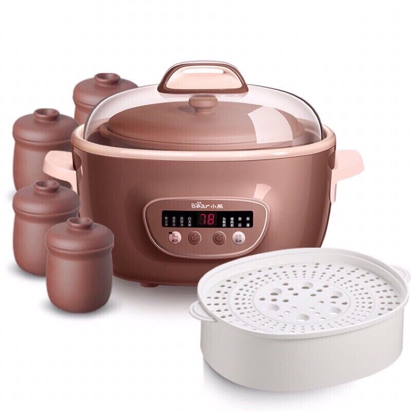 NỒI NẤU CHẬM BEAR 2.5L TỬ SA, NỒI ĐA NĂNG