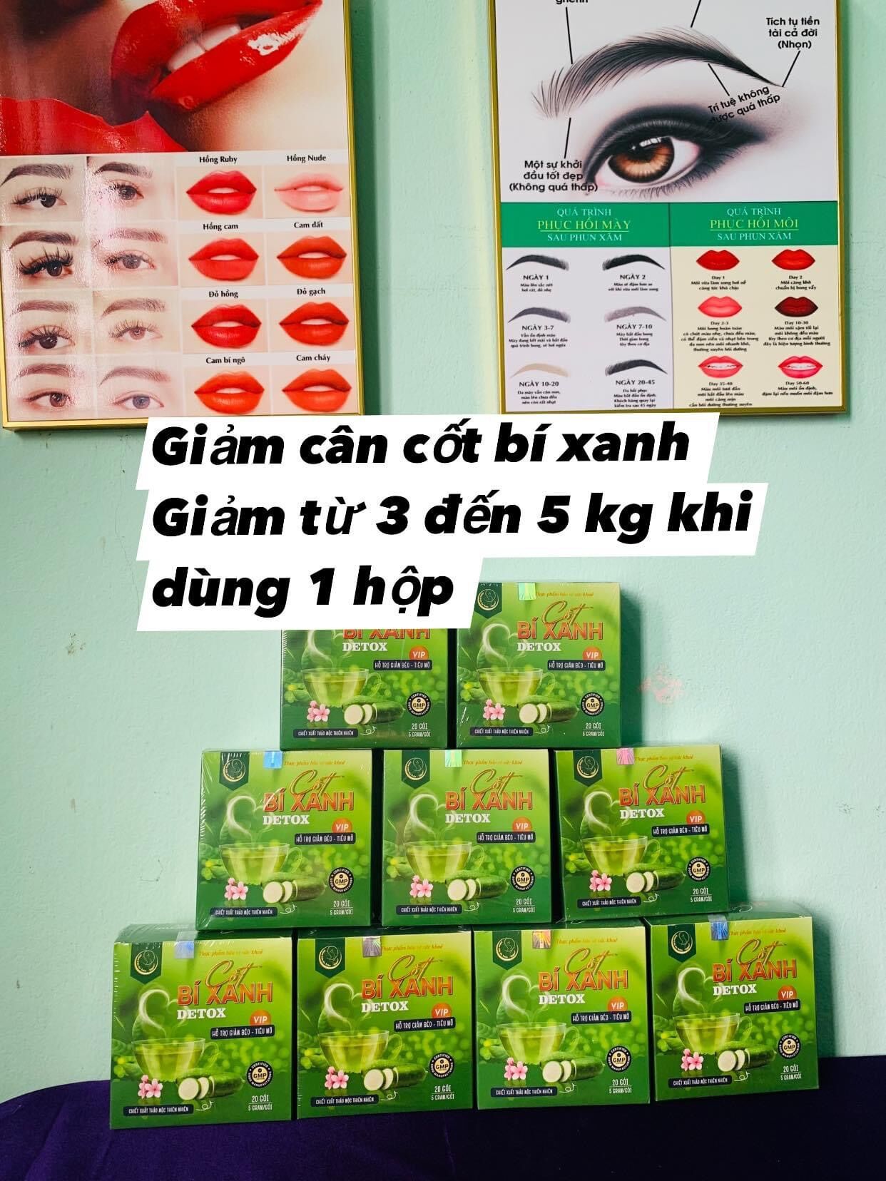 Giảm cân cốt bí xanh