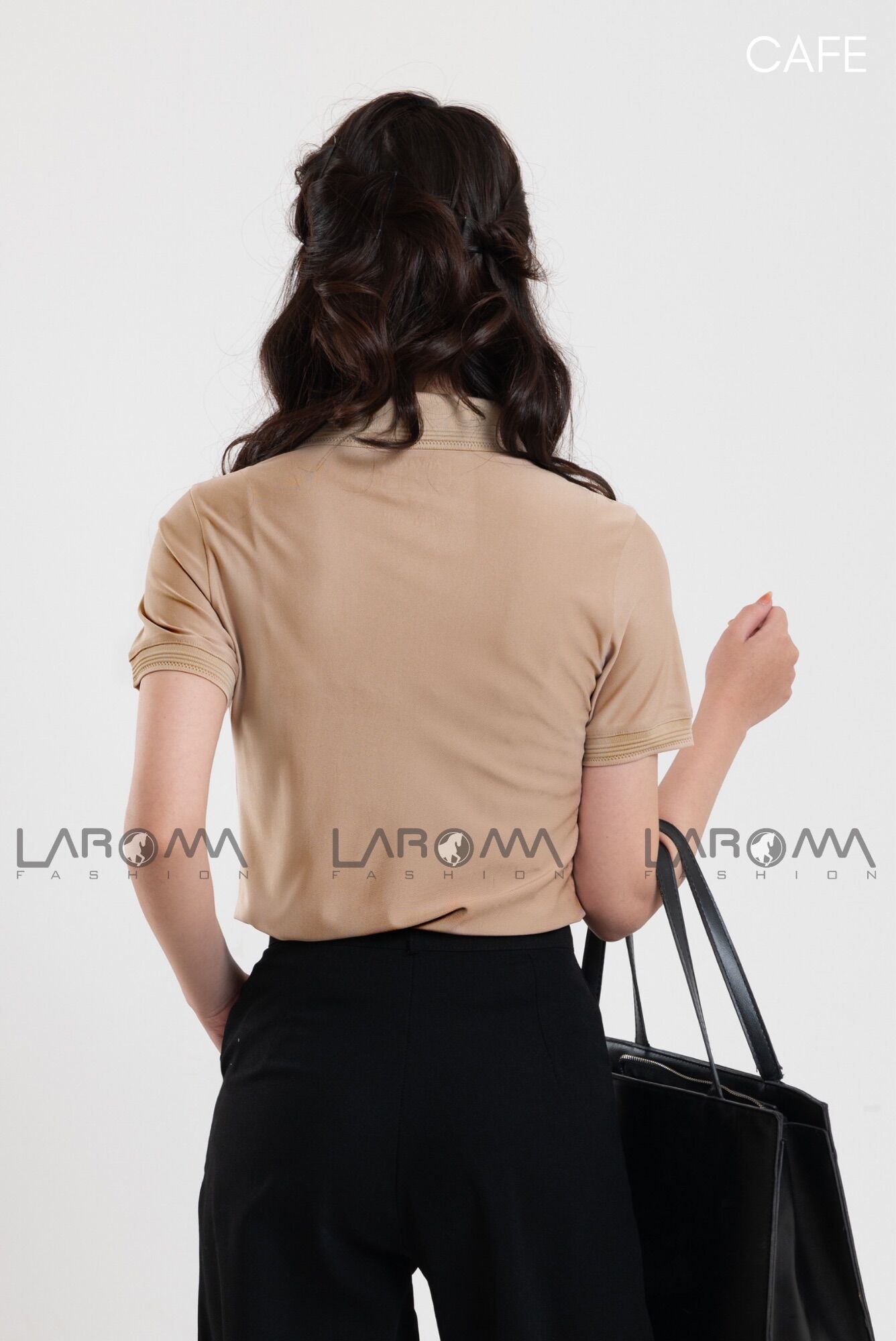 Áo polo phông có cổ Laroma của nữ