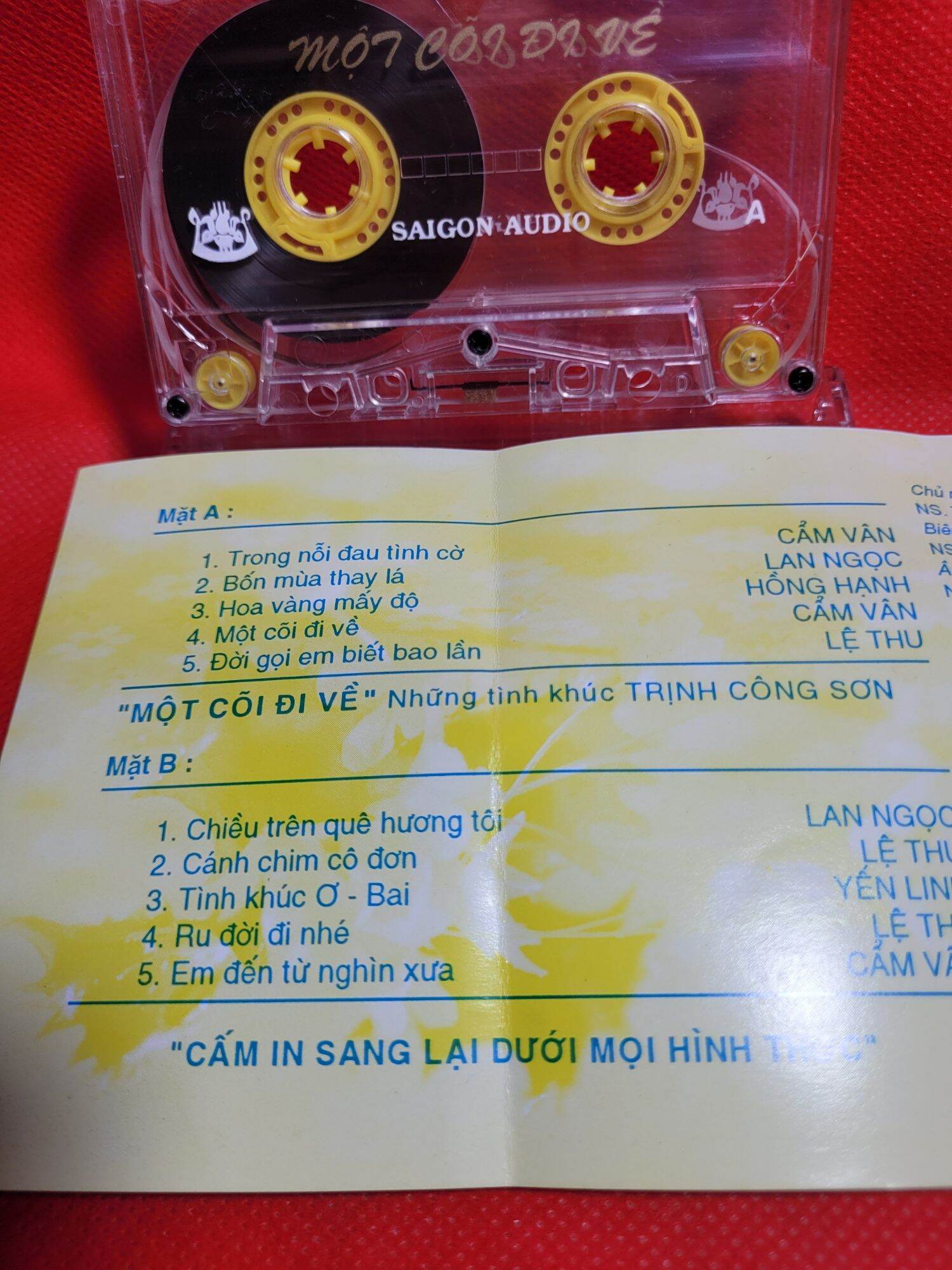 Cassette MỘT CÕI ĐI VỀ ( Phiên bản TRỊNH xưa)
