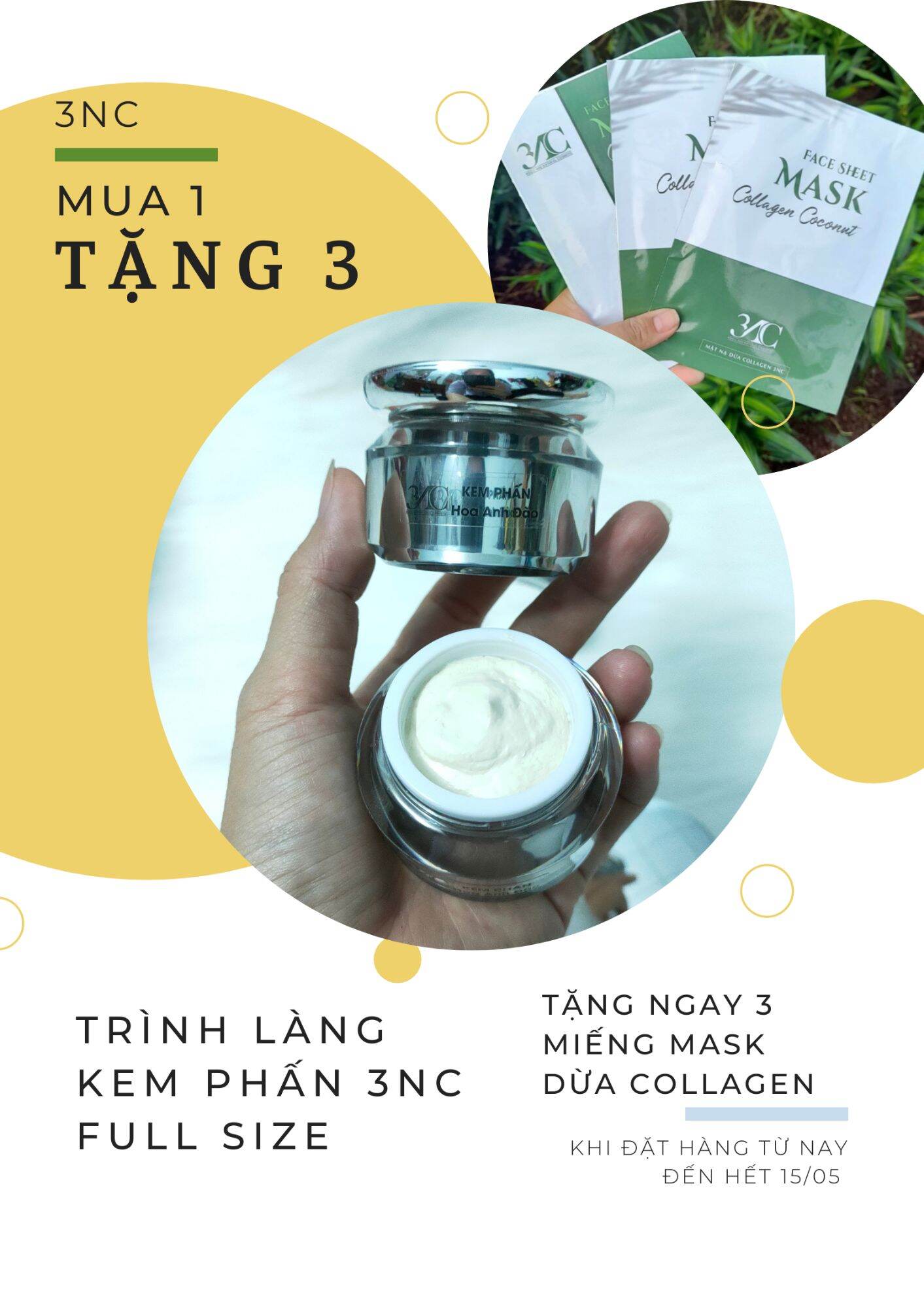 KEM PHẤN HOA ANH ĐÀO 3NC