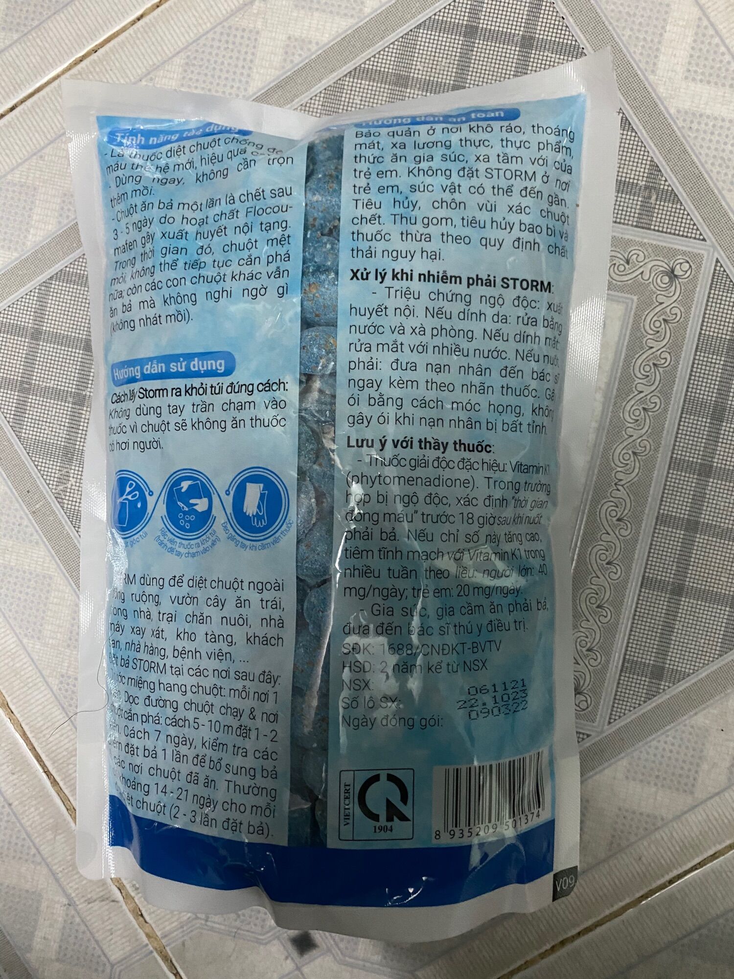 Combo 2kg Thuốc Diệt Chuột Storm - Hợp Trí