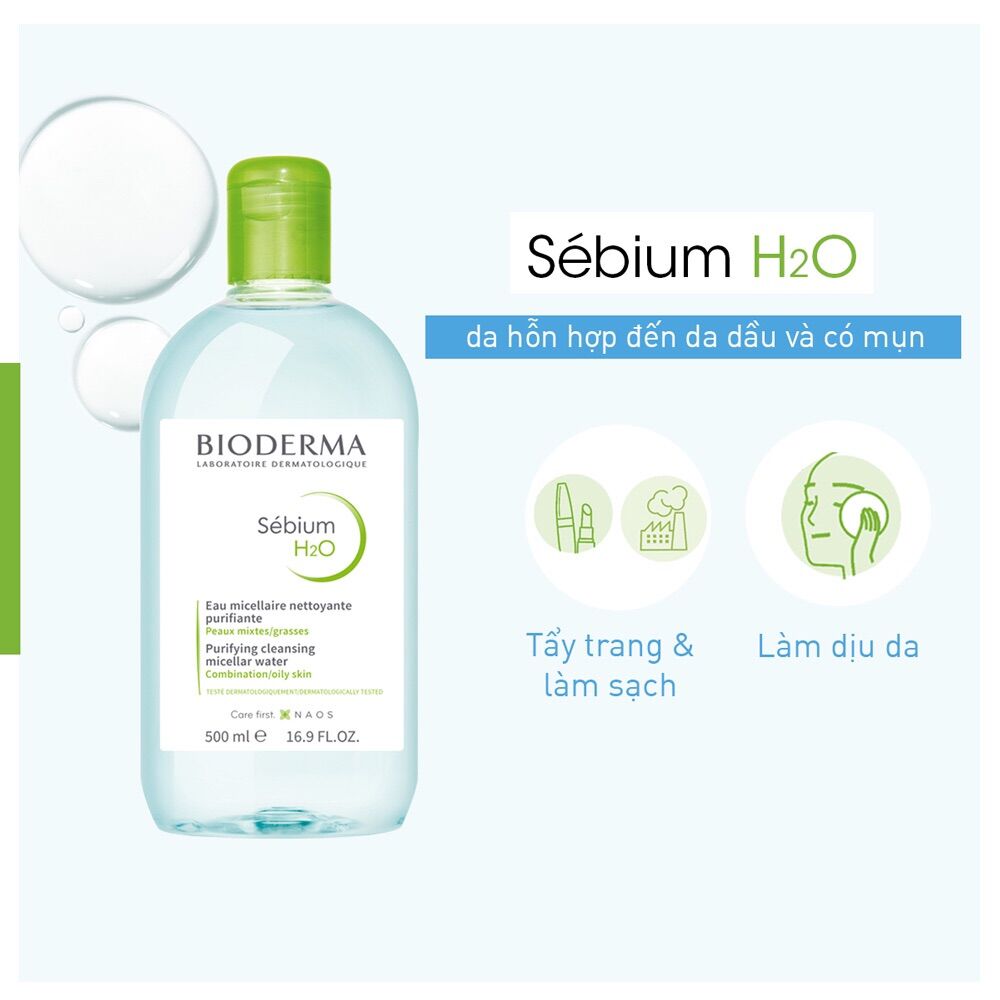 TẨY TRANG BIODERMA 500ML