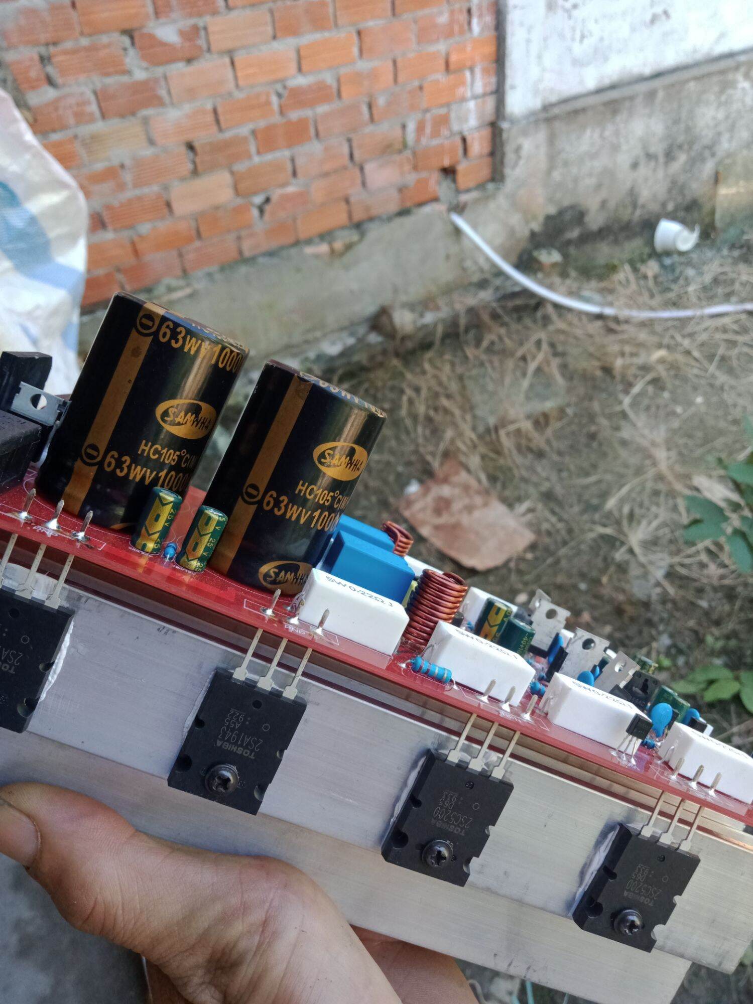 mạch công suất 8 sò liền nguồn ráp sản