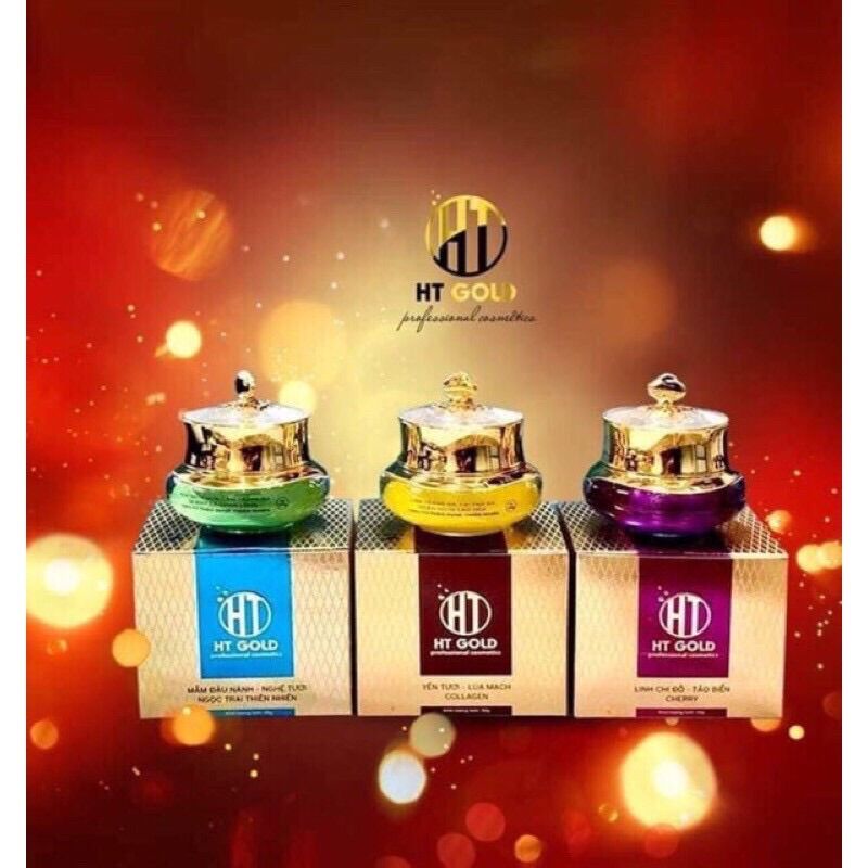Kem Mụn Dưỡng Trắng Da HT GOLD 30g