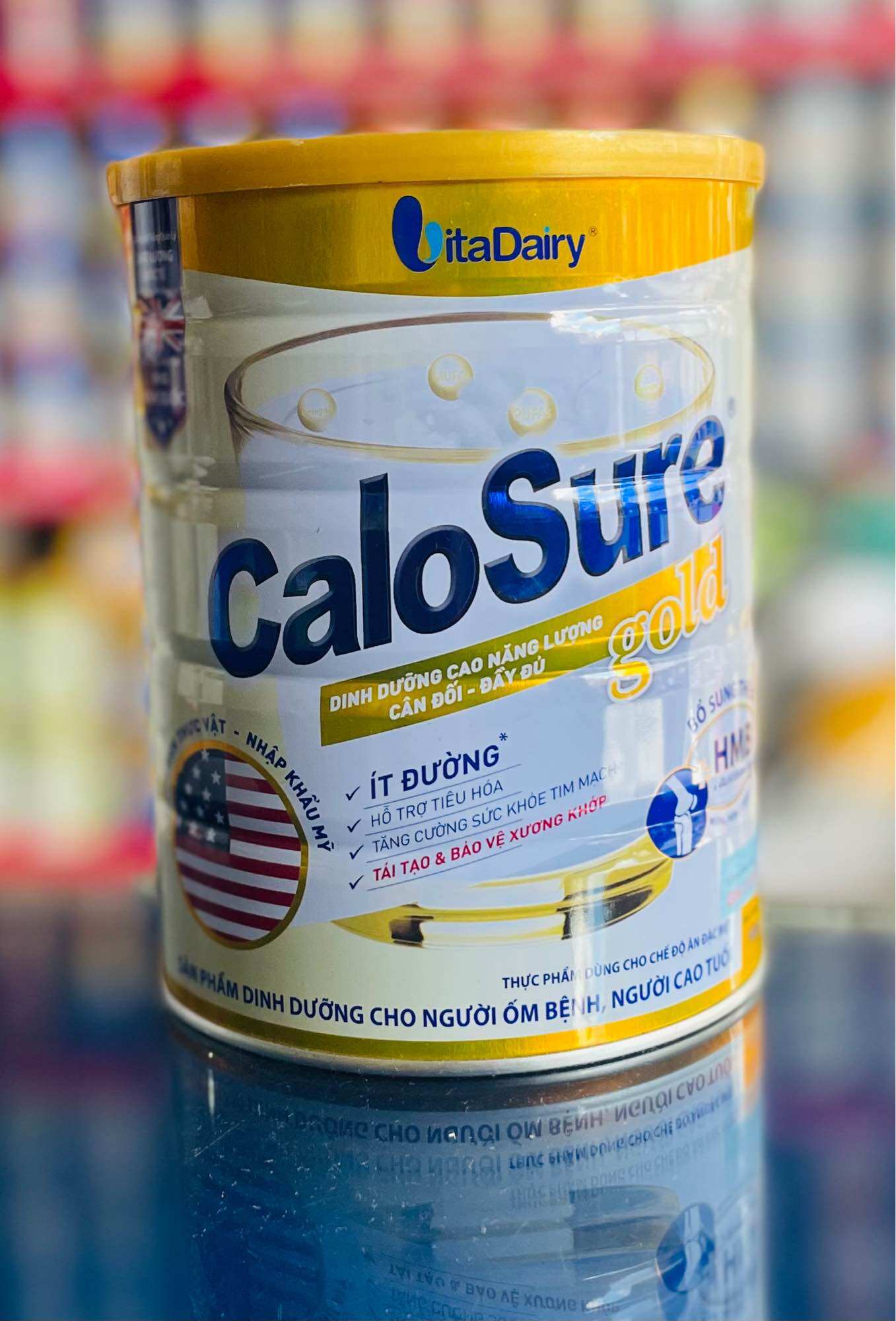 Sữa bột Calosure Gold Ít đường (900g)