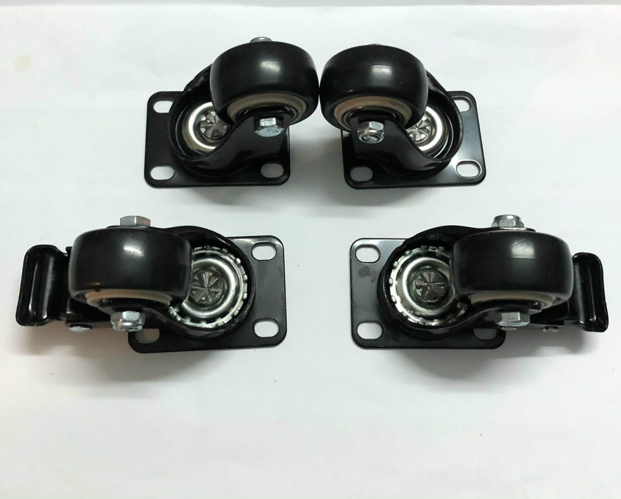 Bánh xe 4 phân, 40mm ( 1 bộ gồm 4 cái , 2 cái xoay và 2 cái khóa)
