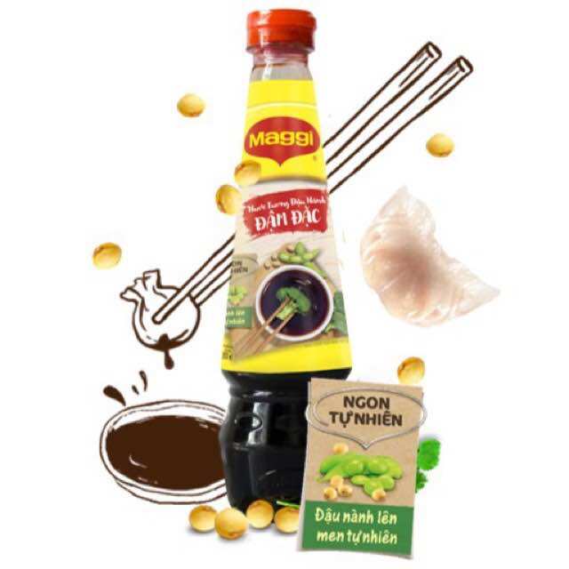 Nước tương Maggi đậu nành/đậm đặc chai (300ml)