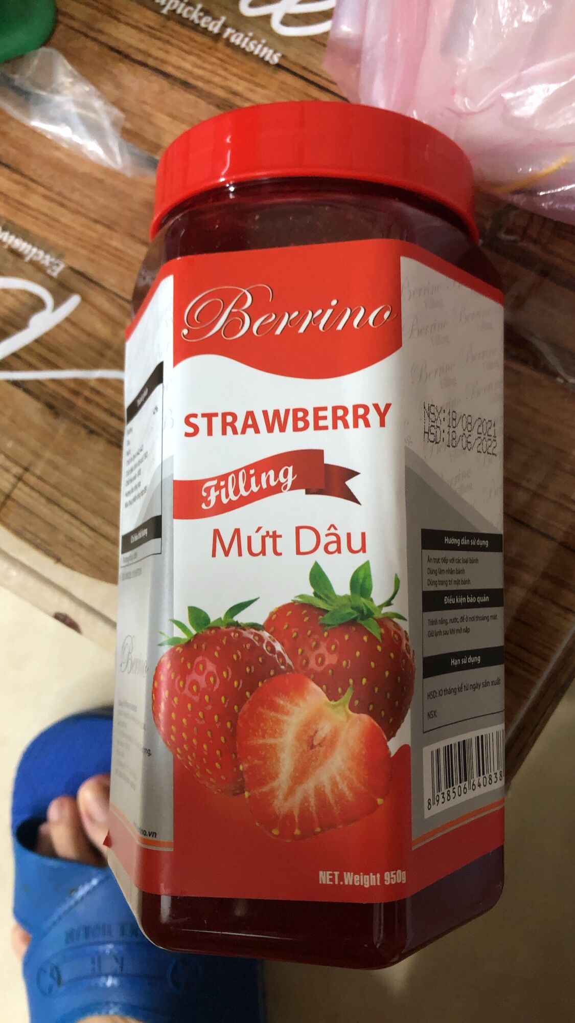 Mứt dâu có xác berino