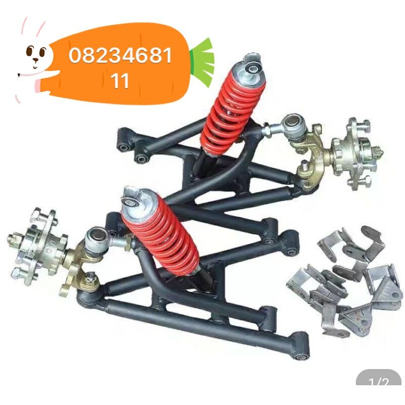 Bộ giảm sóc càng chữ A  đồ chế xe 3_4 bánh