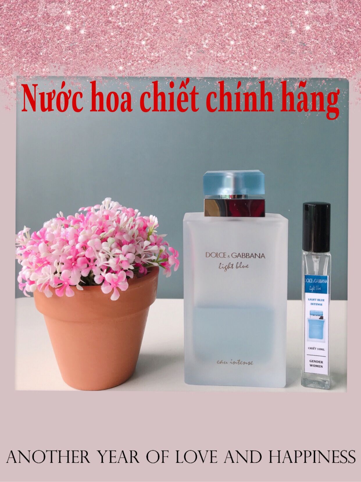 10ml Nước hoa light blue intense - Nước hoa nữ