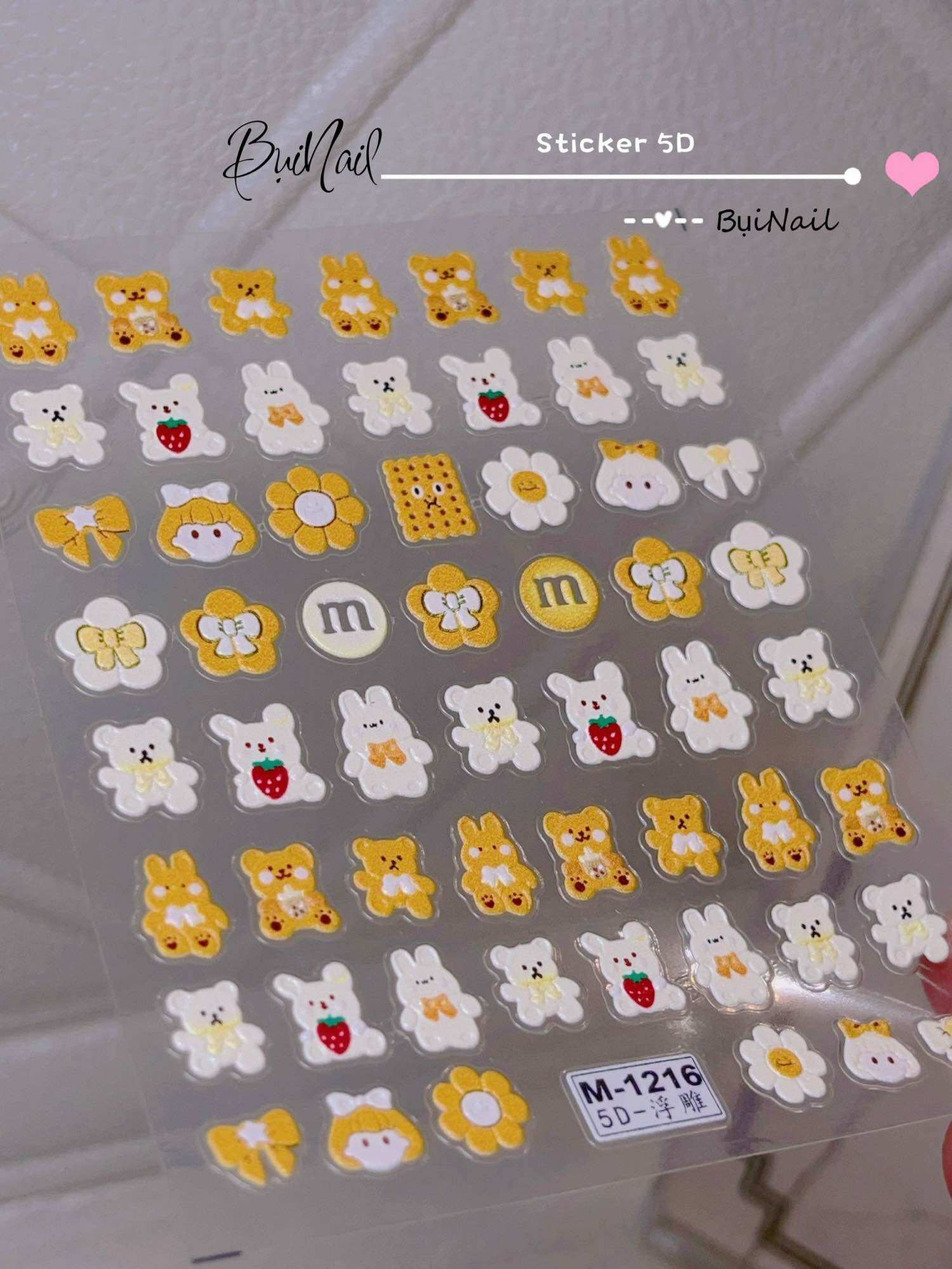 STICKER NỔI 5D MẪU MỚI