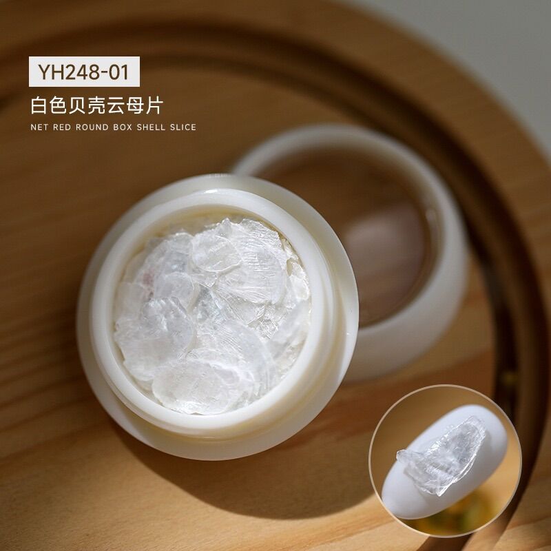 1 hộp xà cừ trang trí móng tay