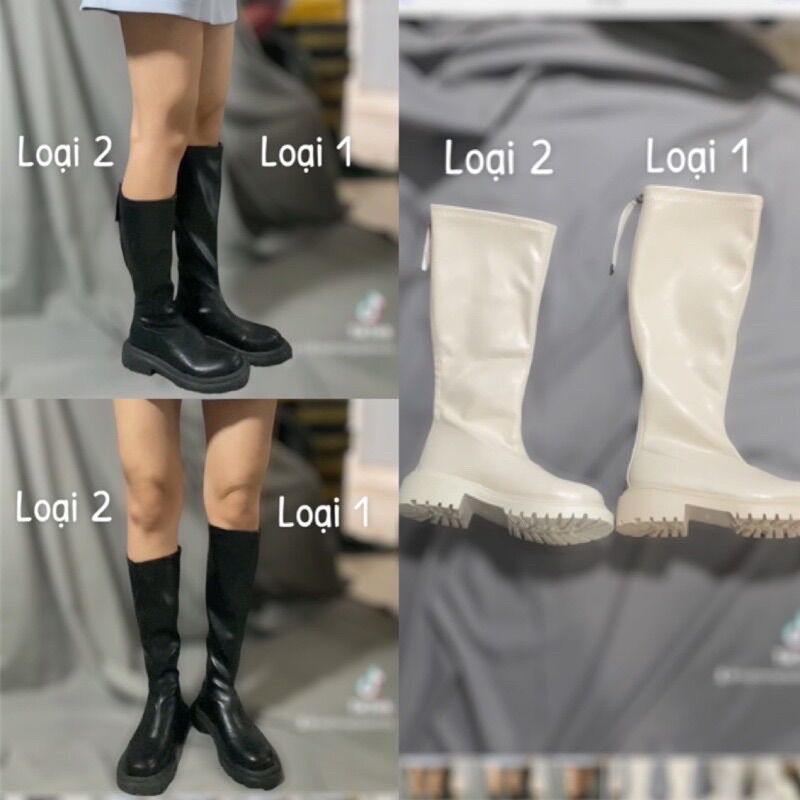 GIÀY BOOT ĐÙI NỮ CAO CẤP ĐẾ RĂNG CƯA DÀY