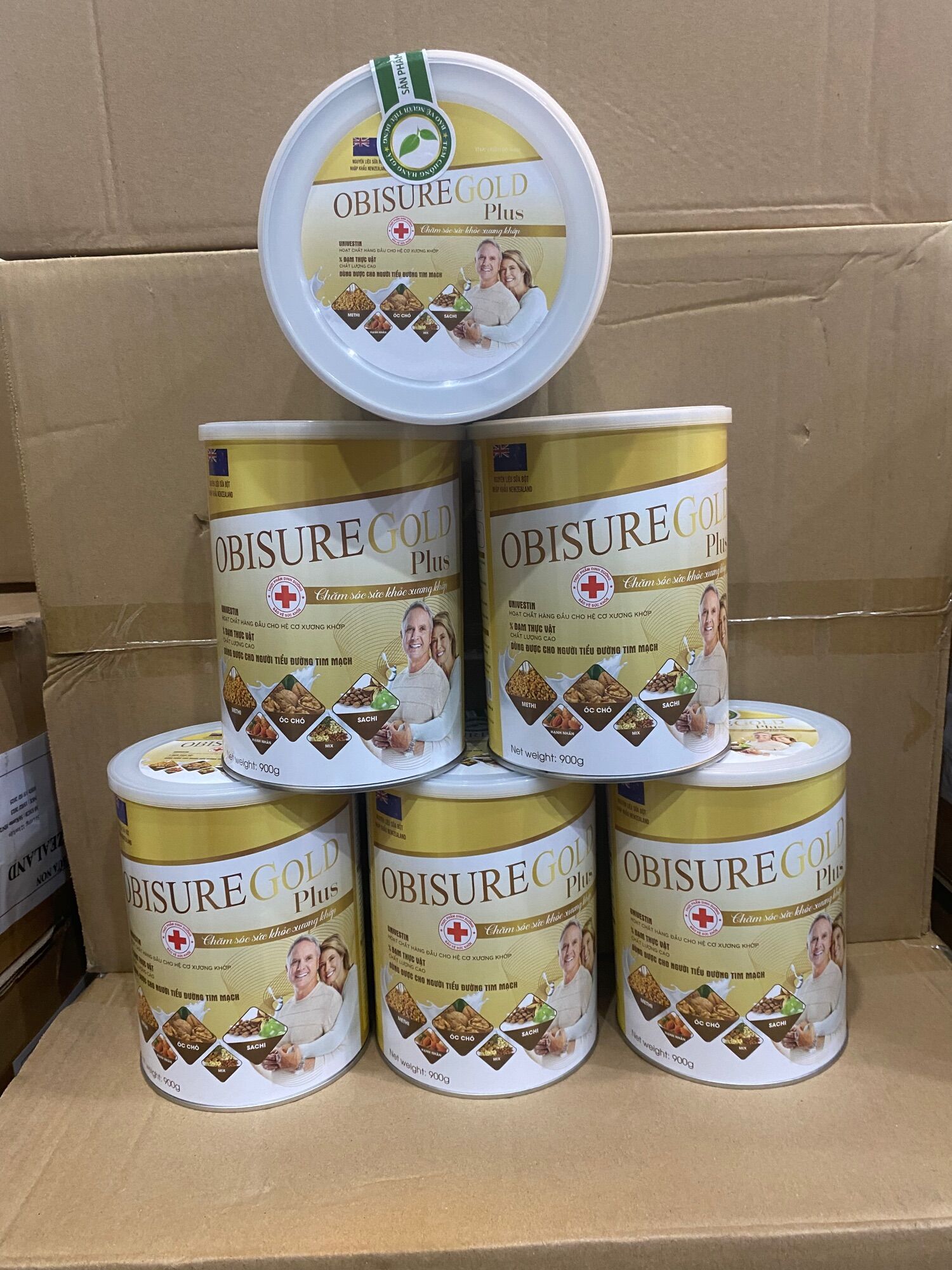 Sữa Hạt Xương Khớp OBISURE GOLD PLUS ( lon 900g datte mới sản xuất)