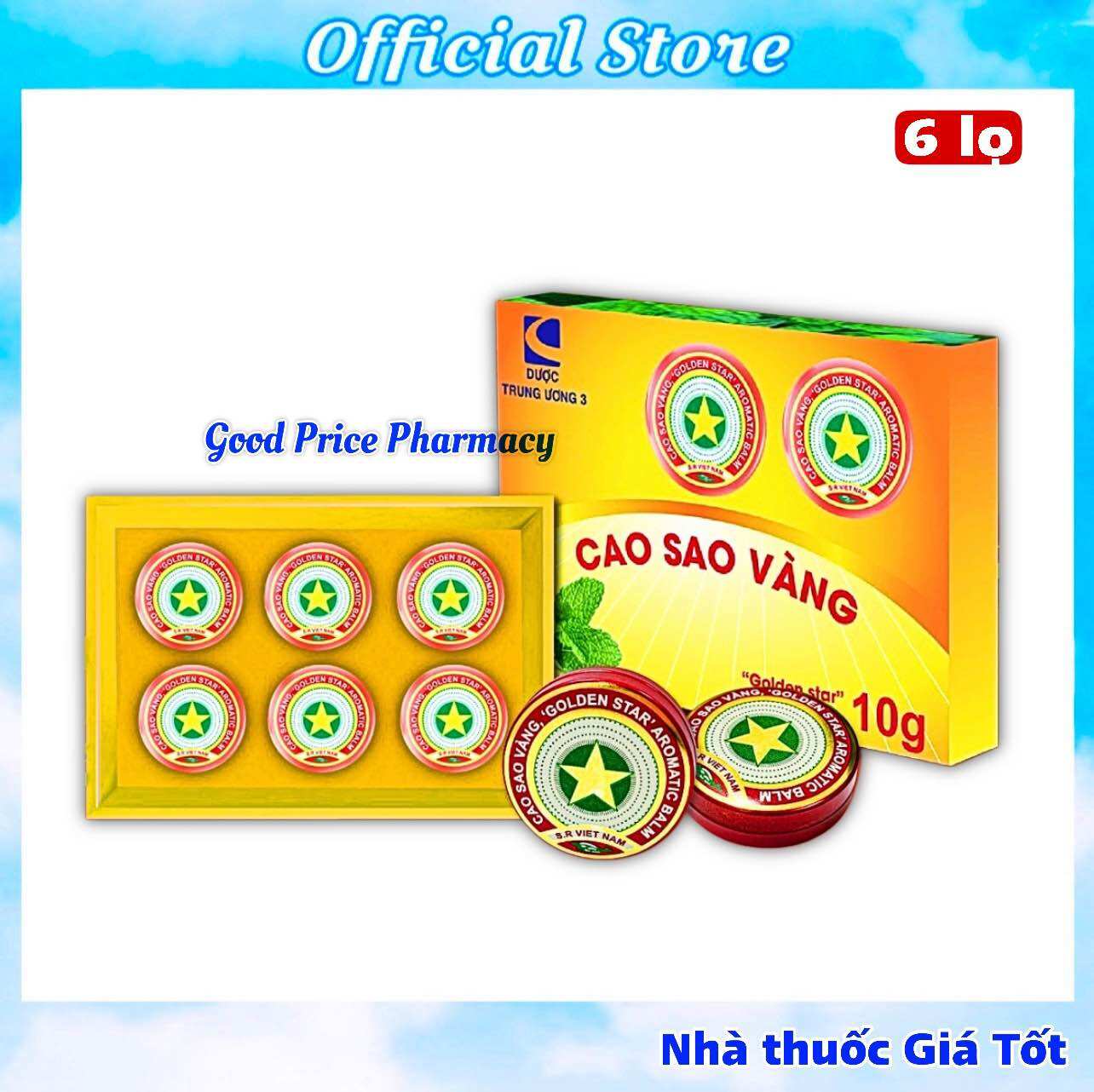 Hộp 6 Cao Sao Vàng 10g Chính Hãng Dược TW3 Thích Hợp Làm Quà Biếu Tặng Hữu Ích Sang Trọng