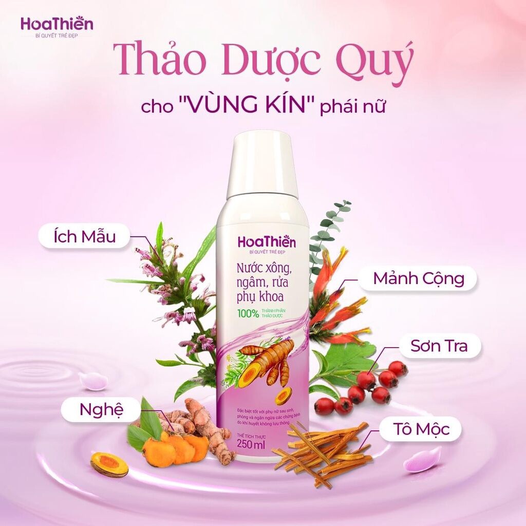 Nước xông ngâm phụ khoa hoa thiên (chai 250ml)