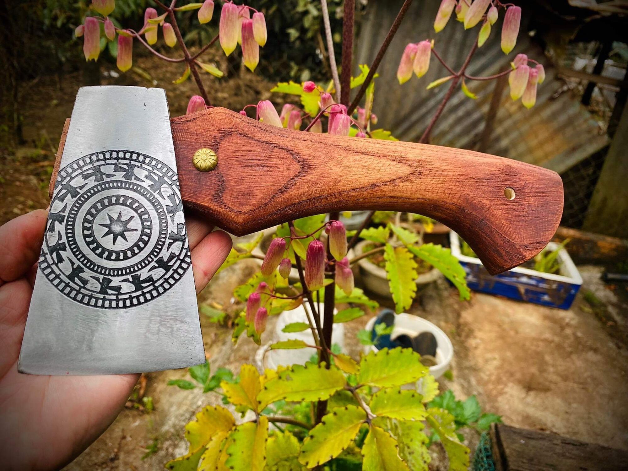 Rìu viking handmade Việt Nam kèm bao da