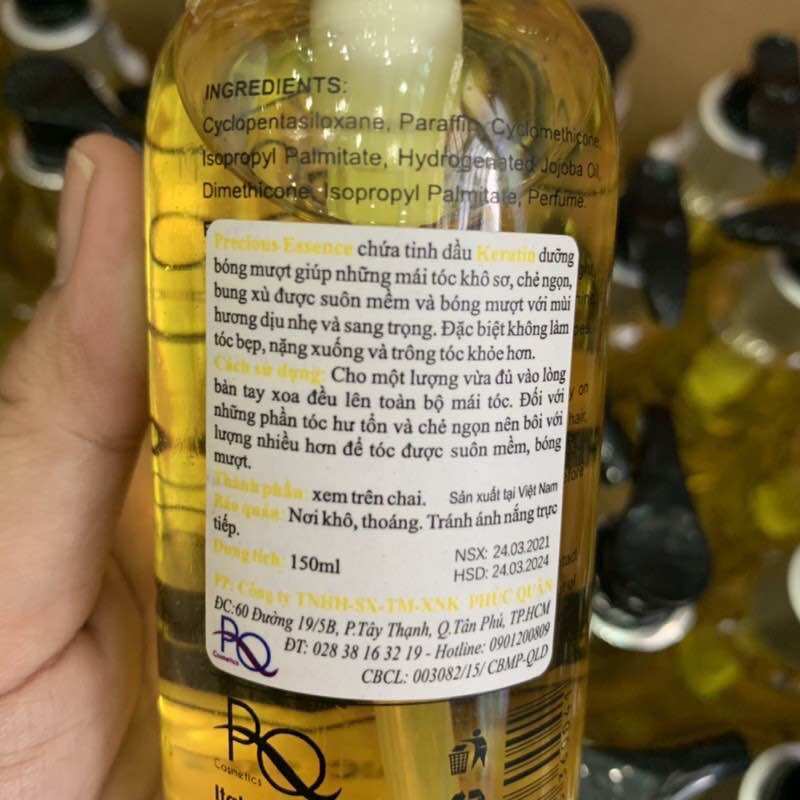 TINH DẦU DƯỠNG TÓC PRECIOUS ESSENCE ALGO VÀNG 150ml