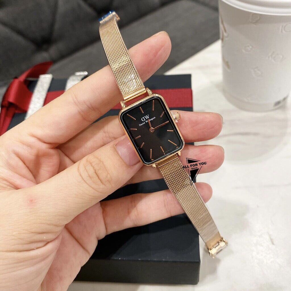 Đồng hồ nữ DW dây lưới mặt vuông size 26mm