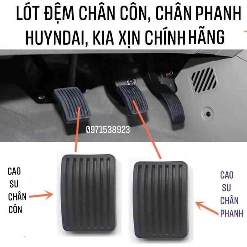 cao su chân côn chân phanh kia moning. huyndai i10, getz. kia caren. v.v.v xịn chính hãng (1cái)