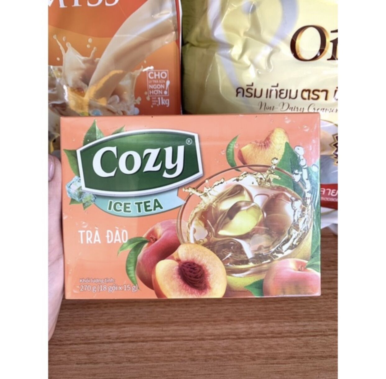 Trà Đào Hoà Tan Cozy Ice Tea (18 gói)