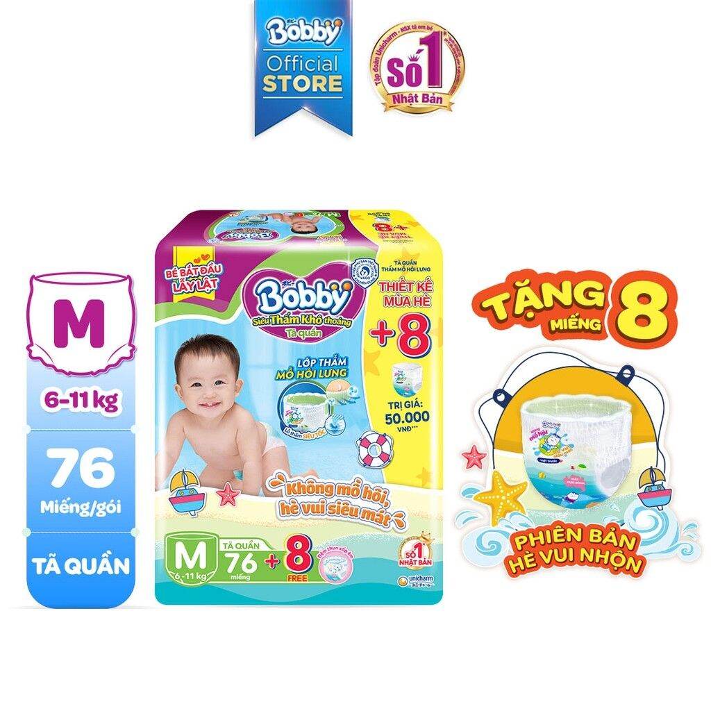 Tã quần bobby m76/l68/xl62