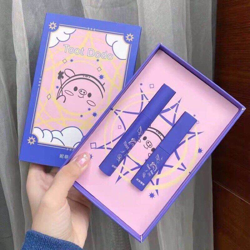 Set 2 cây son thỏi và kem lì Toot Dodo