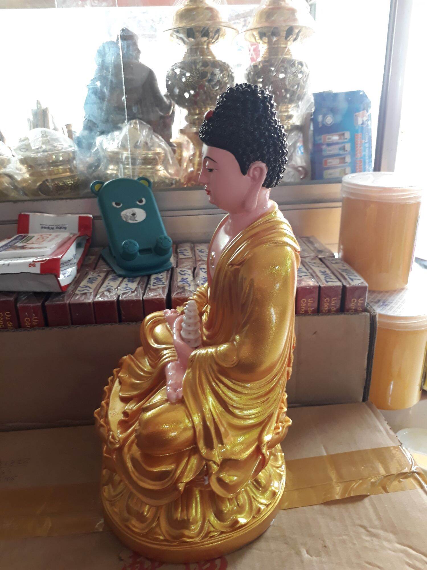 Tượng  phật  dược  sư  3 tấc  chất liệu polyme