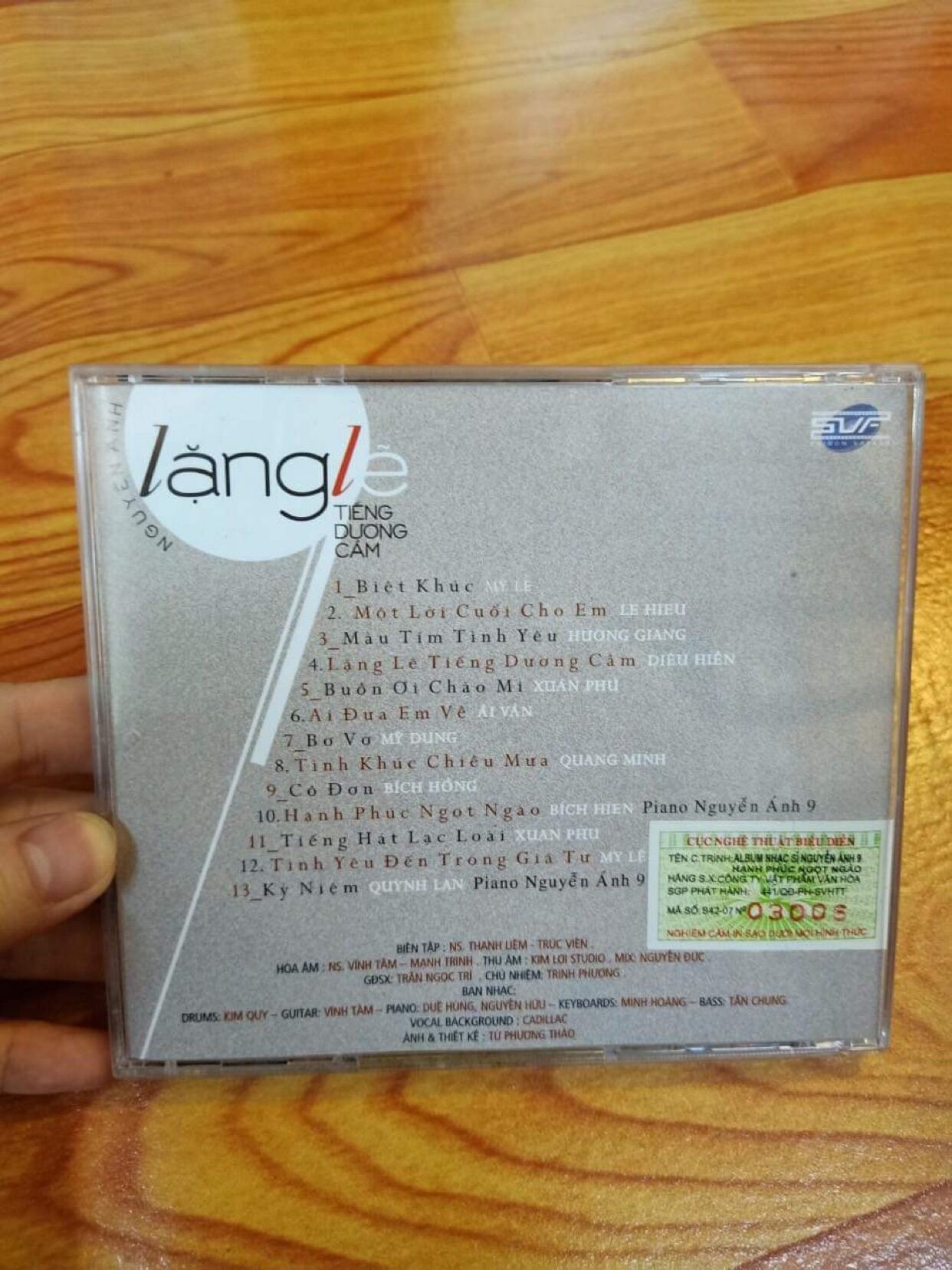 CD Lặng Lẽ Tiếng Dương Cầm - Nguyễn Ánh