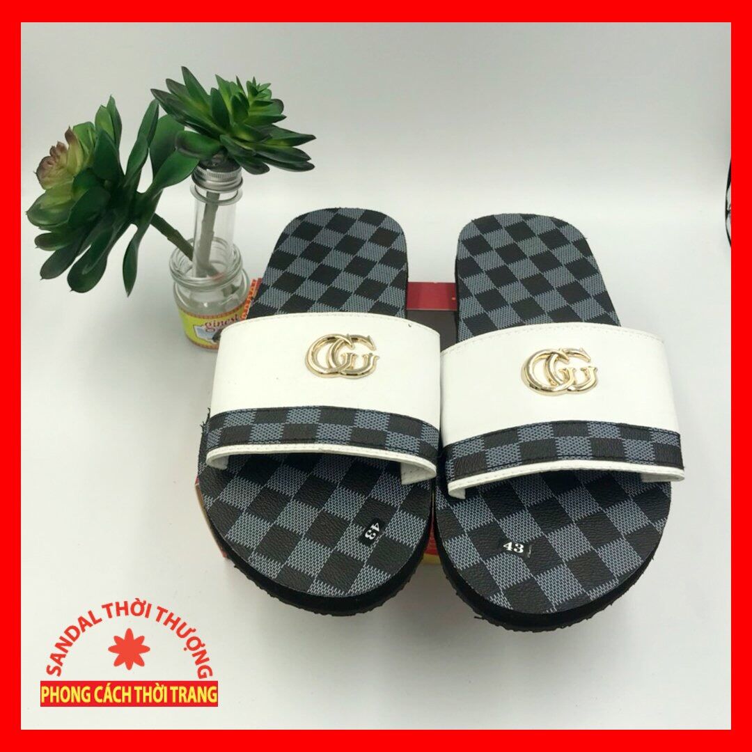 Sandals vai ngang Gucci nam.