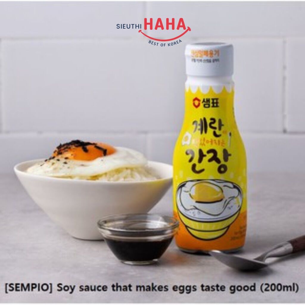 Nước tương chấm trứng hàn quốc SEMPIO siêu thơm, lạt vừa miệng, chan cơm đỉnh cao 200ml