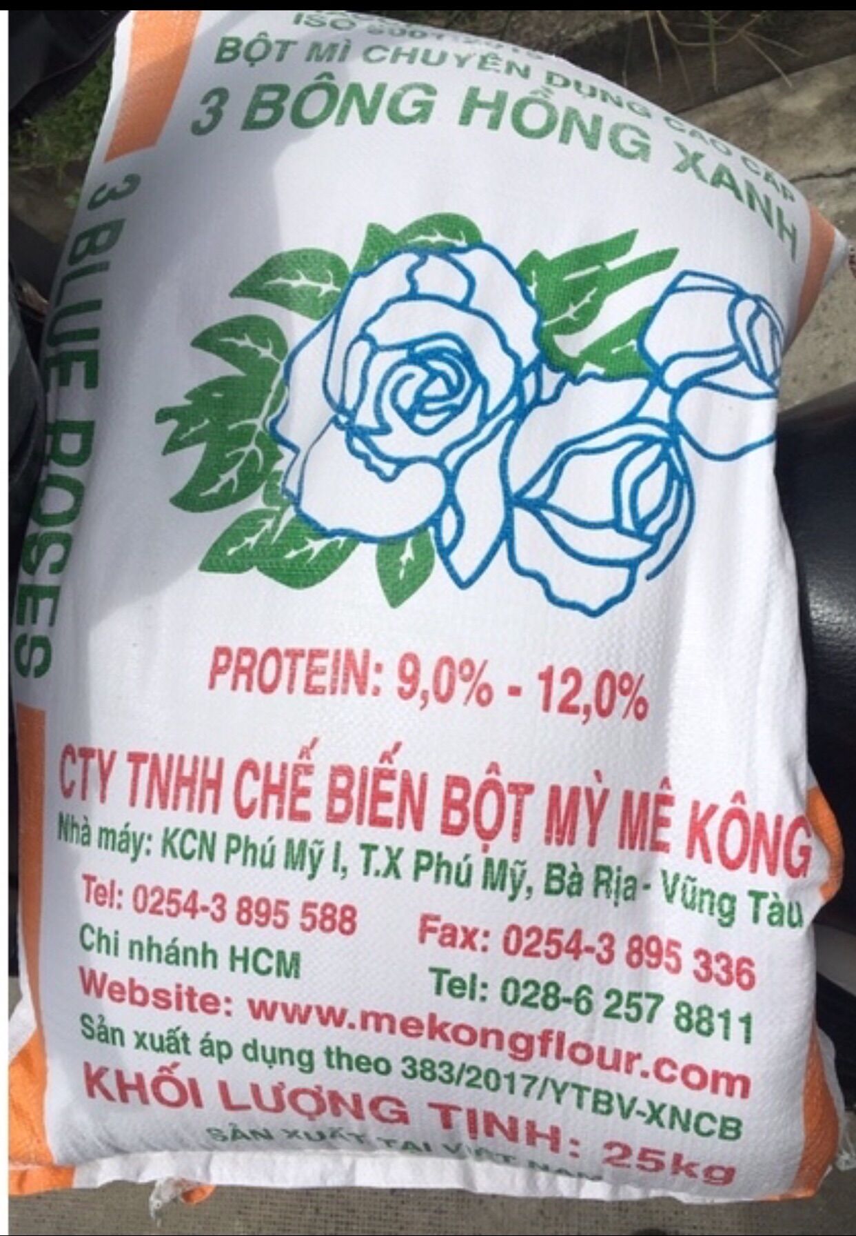 Bột mì 3 bông hồng xanh (3kg)