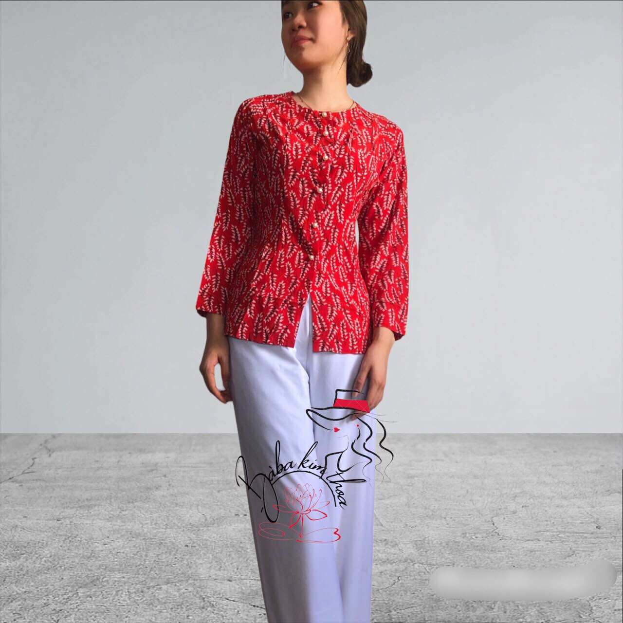 Áo Bà ba nữ đẹp - chất lụa