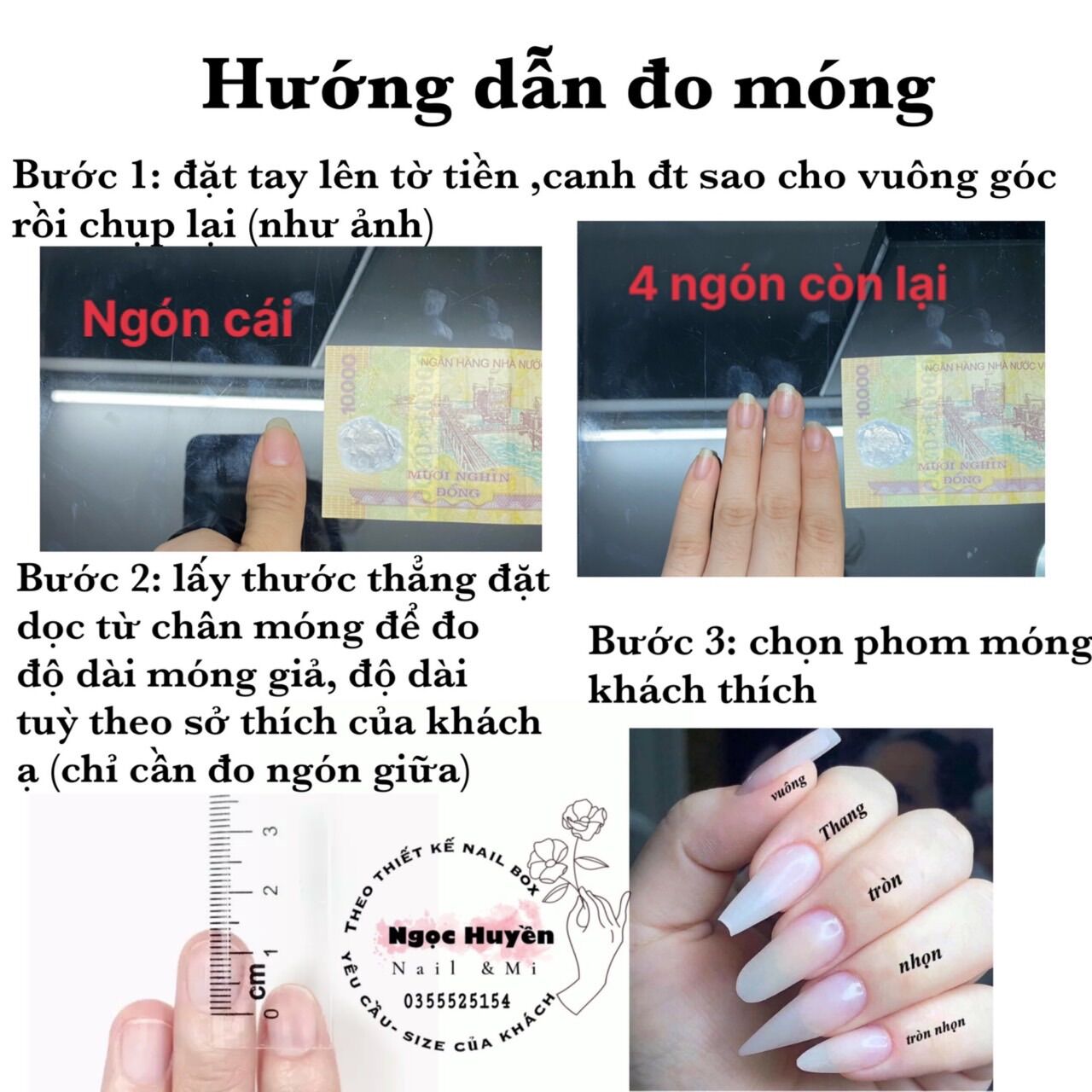 Nailbox móng úp thiết kế sẵn theo yêu cầu
