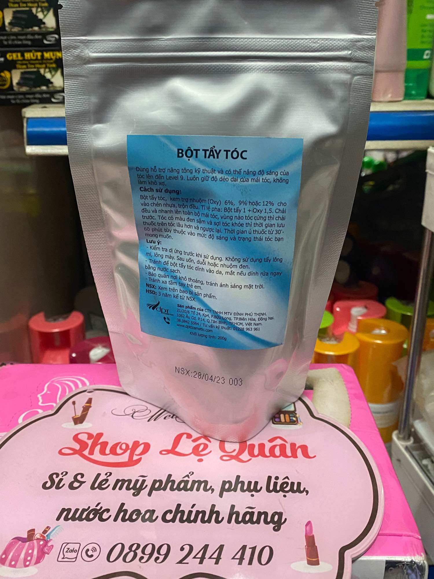 Bột tẩy tóc cao cấp xanh 200g