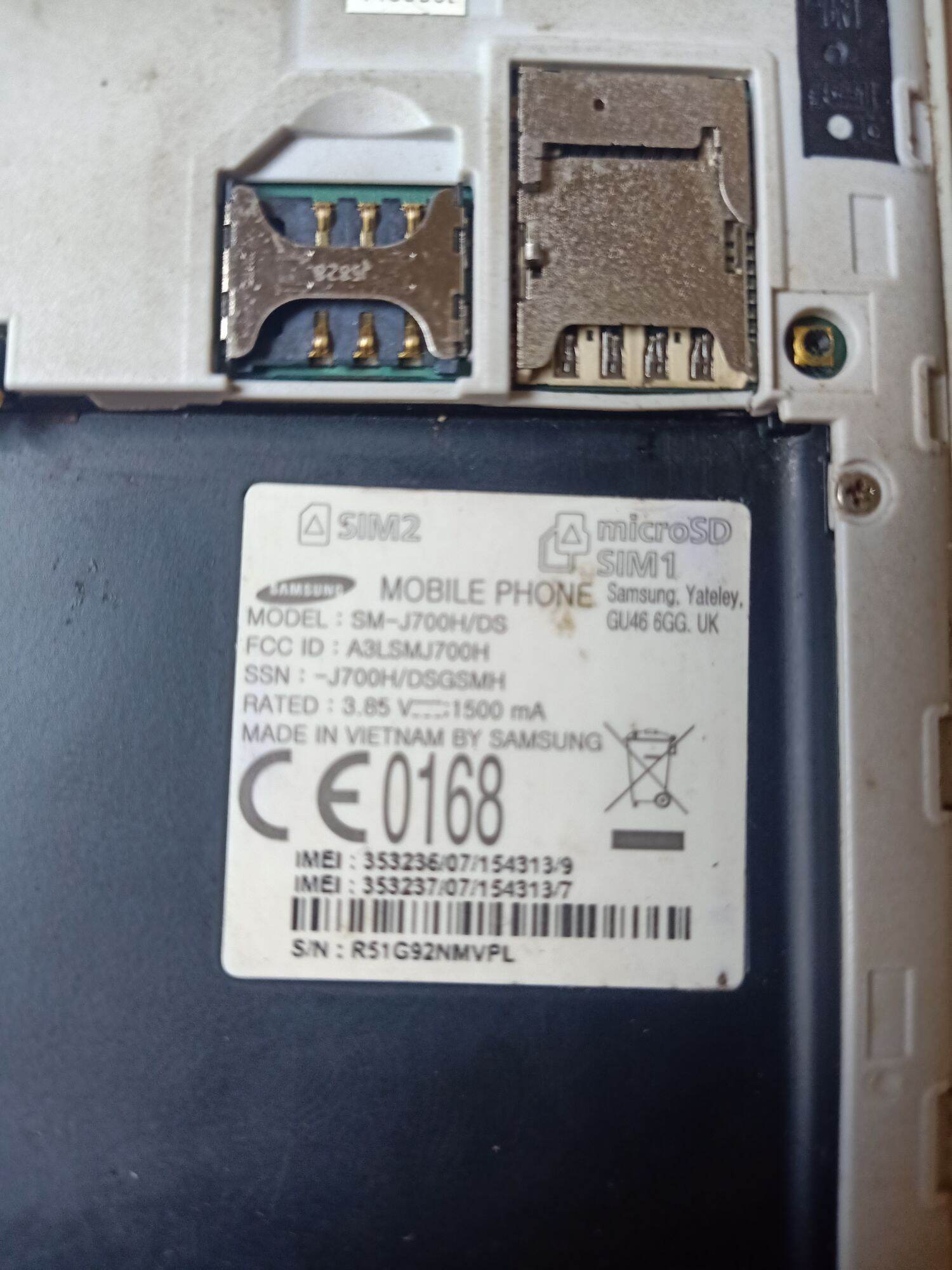 xác Samsung galaxy j7