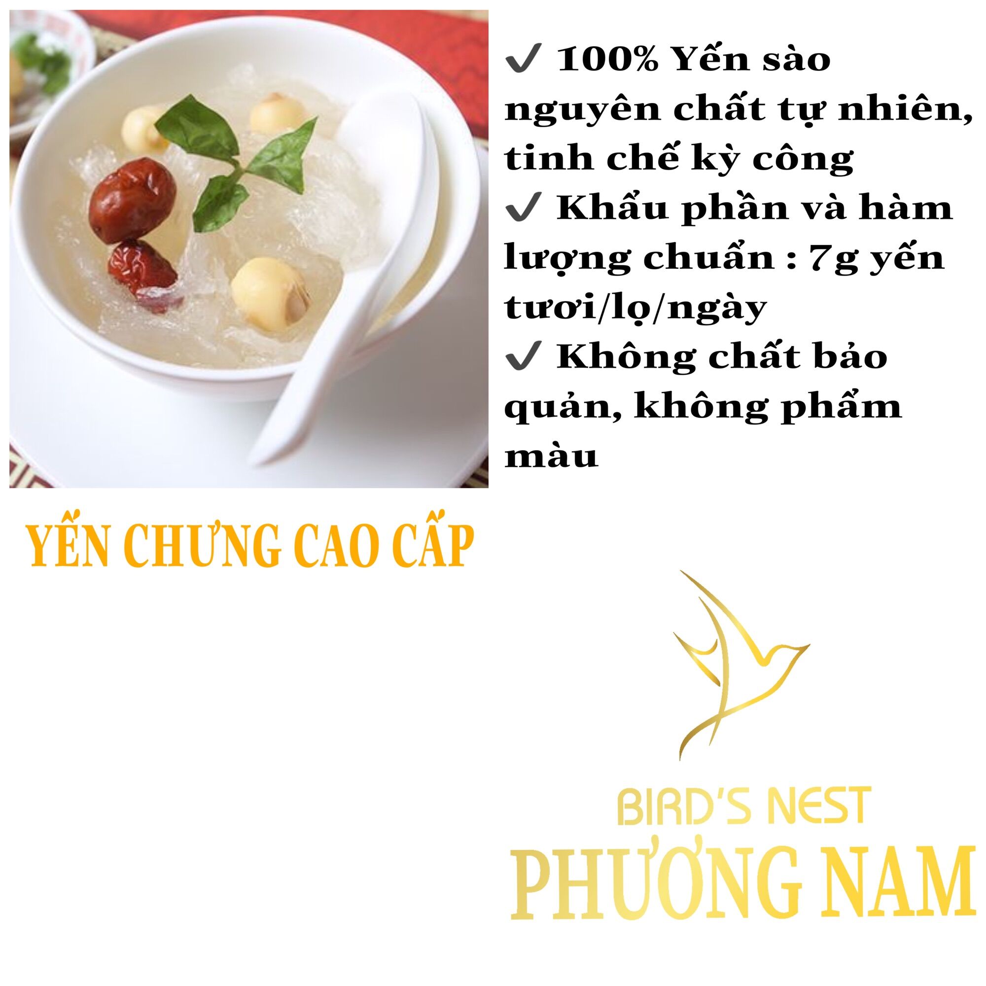 Tổ yến tinh chế 100g 3.200.000
