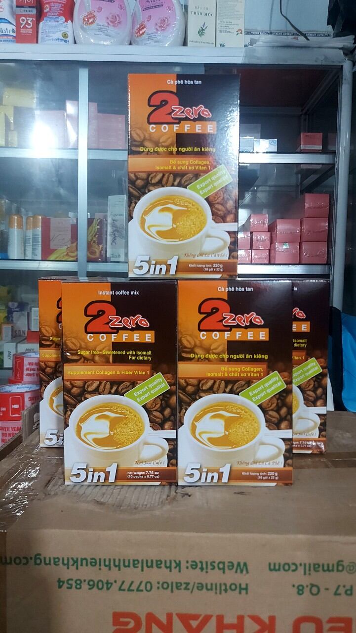 (ống)Cà phê sữa hòa tan 2 zero (collagen) 5in1